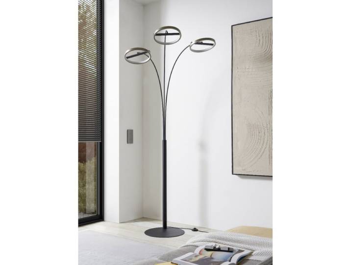 Globo Stehleuchte Della, LED, Bogenform, Fernbedienung - 3 (drei