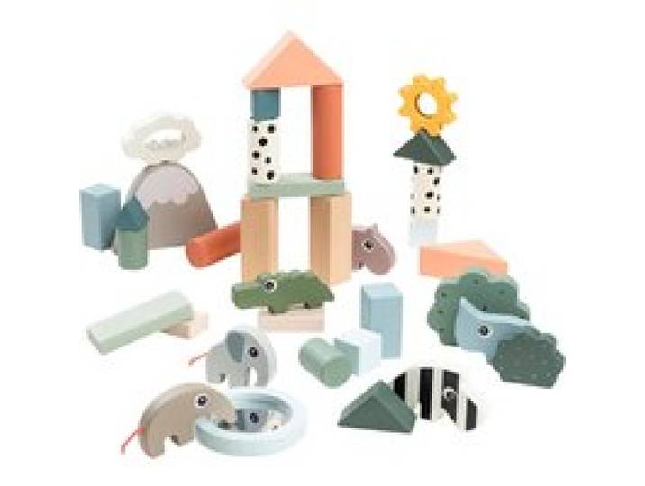 Holzbausteine Set 34 Stück Deer Friends