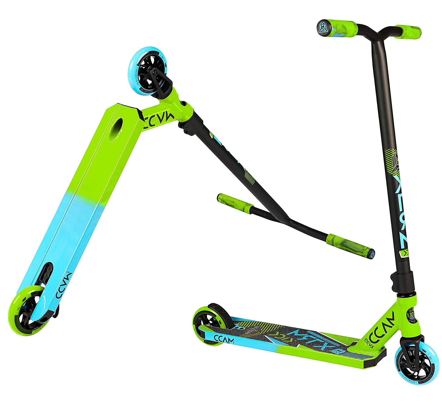 MGP Madd Gear Kick Extreme Stunt-Scooter H=81cm grün/blau (23420)