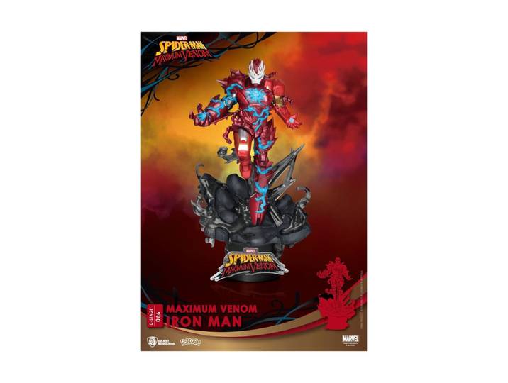 Marvel Comics - Diorama D-Stage Maximum Venom Iron Man 16 cm