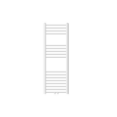 LuxeBath Badheizkörper Iron EM 600×1600 mm Anthrazit, Seitenanschluss Eck-Wand, Thermostat, Design Heizkörper Handtuchtrockner Heizung