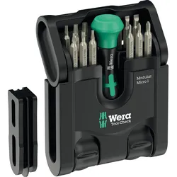 WERA 05049002001 - Bits-Sortiment, Tool-Check Modular Micro 1, 21-teilig