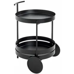 Haku Servierwagen Elena Metall Schwarz