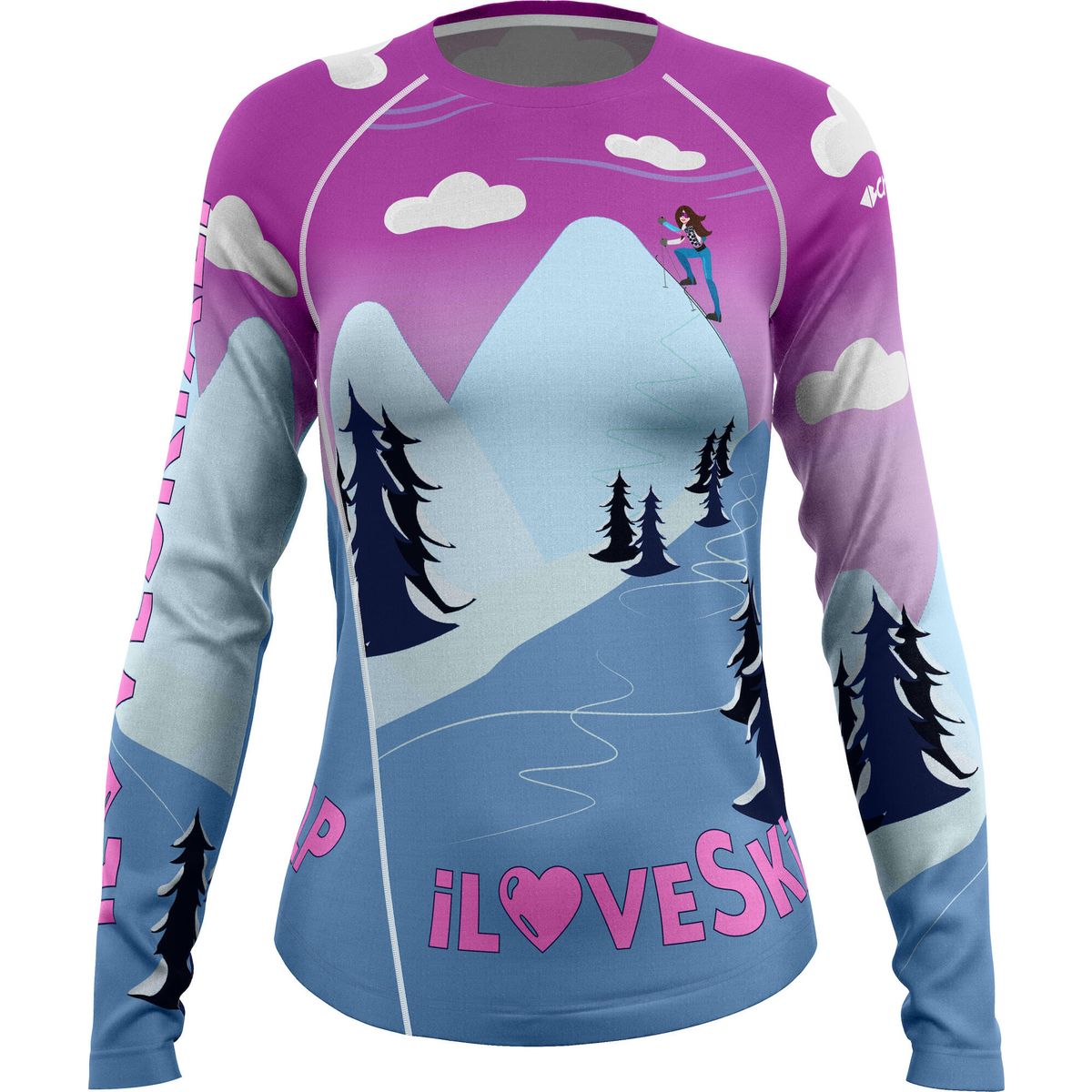 Crazy Long Sleeved Aria i love skialp (X151) XL W22096140D-00 X151 XL