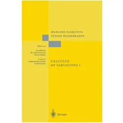 Calculus of Variations I, Fachbücher von Stefan Hildebrandt, Mariano Giaquinta