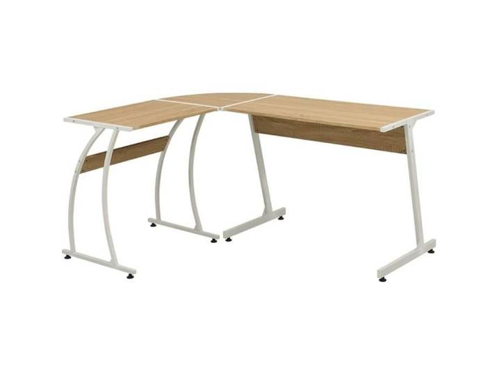 D'Angle Ordinateur Table Informatique en Forme de L Bureau à Domicile Bureau Coin en Forme de L Chêne[915]