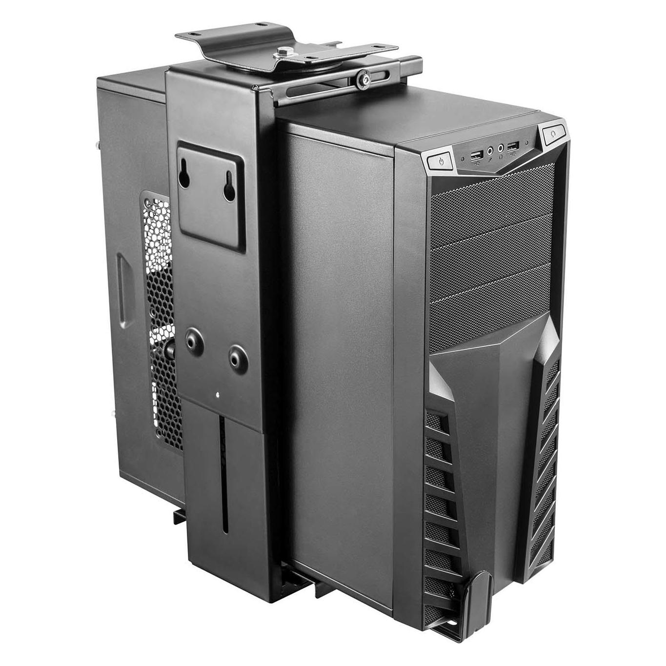 Aisens Soporte Cpu Giratorio Antirrobo Altura Ajustable Bajo Escritorio O Pared (MPC04-203)