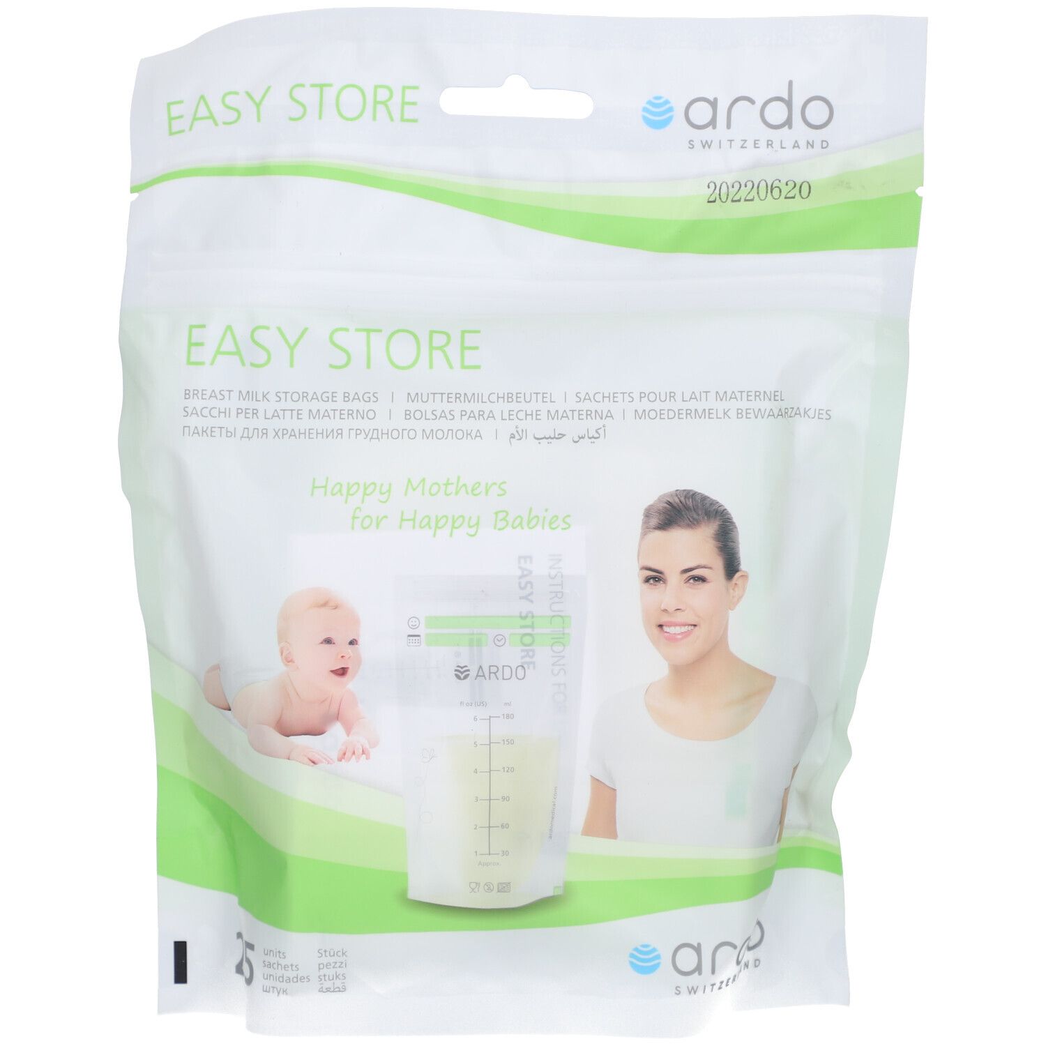 Ardo Easy Store Muttermilchbeutel 25 Stk St Beutel
