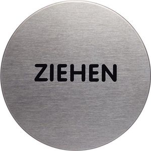 Durable Hinweisschild 4901-61 Picto, Edelstahl, Ø 6,5 cm, Ziehen