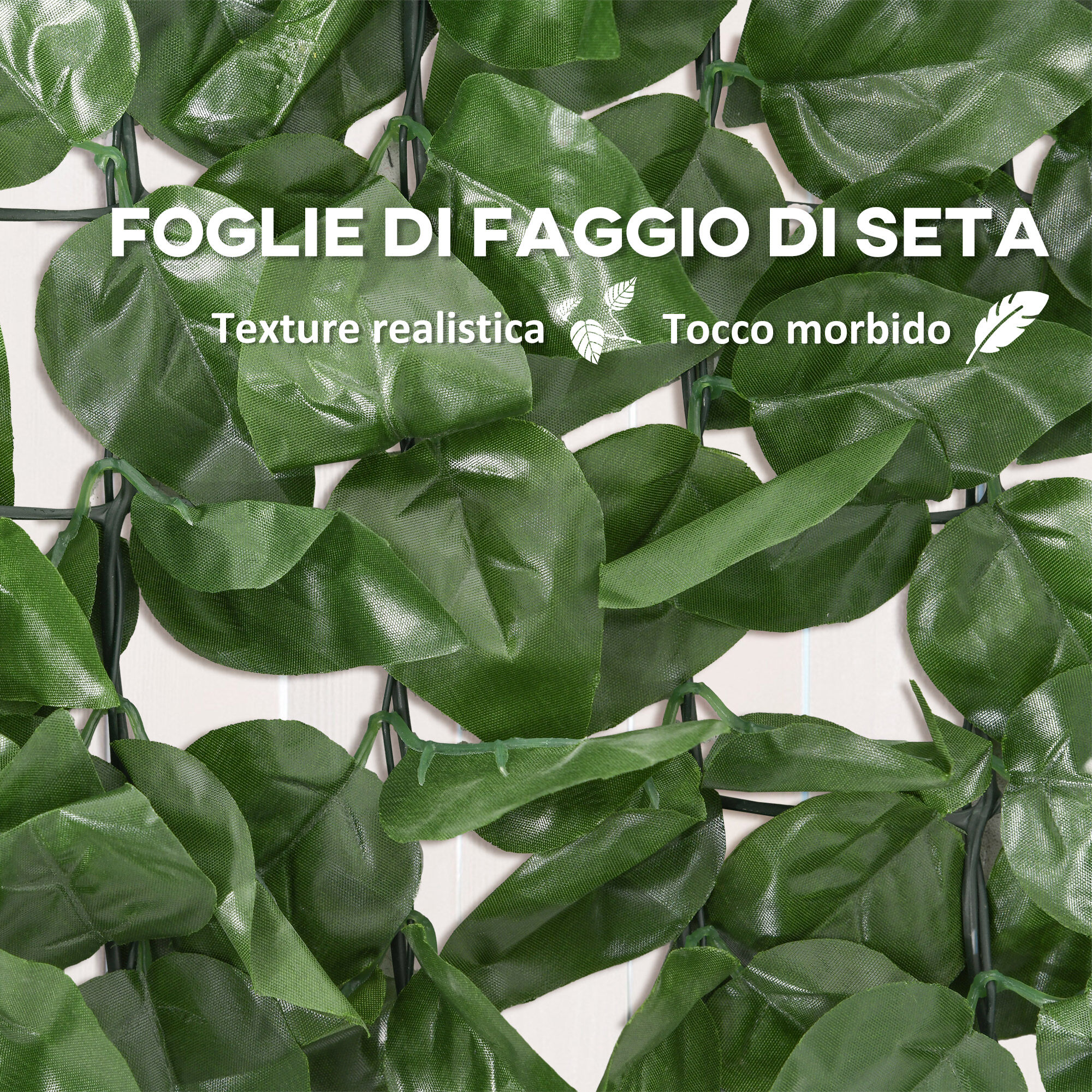 Altro Siepe Artificiale Arrotolabile E Impermeabile, In Seta E Pe, 300x100 Cm, Verde Scuro
