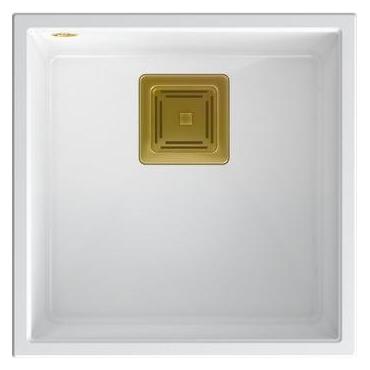 Q Company Spüle Quadron DAVID 40 GraniteQ schneeweiss (42 cm) (39221000)