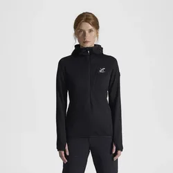 Ultra Light Mid Hood Damen Black, Größe:S - Damen > Oberteile > Hoodies & Sweatshirts - Schwarz