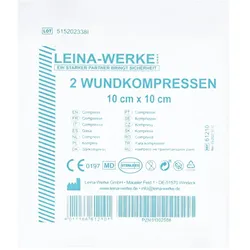 Leina Wundkompressen 10x10 cm steril 2 St