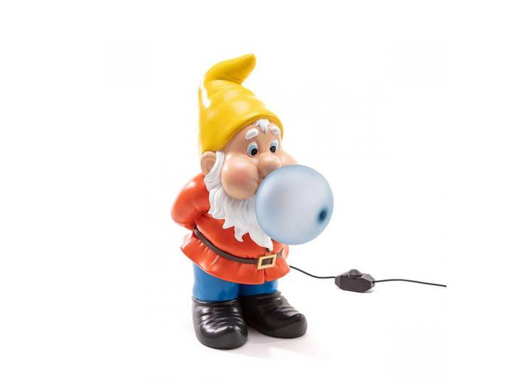 SELETTI lampe de table GUMMY (Snooping - résine et verre)