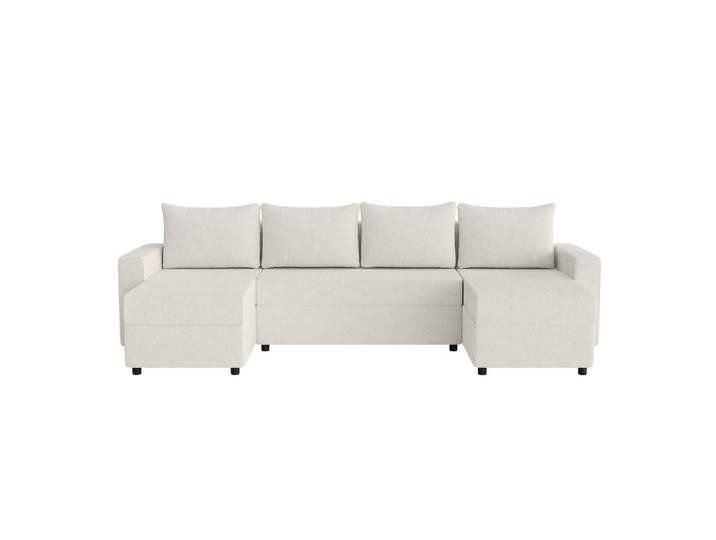 Fedve Wohnlandschaft Goka U mit Schlaffunktion, Weiß, U-Form,L-Form, 298x72x146 cm, Wohnzimmer, Sofas & Couches, Wohnlandschaften, Wohnlandschaften in U-Form