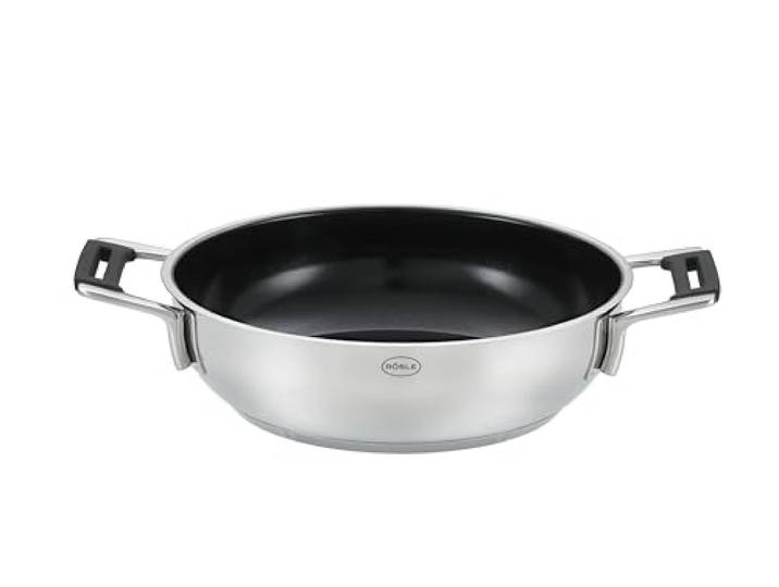 RÖSLE SILENCE PRO ProCeraPlus Servierpfanne, 24 cm, Edelstahl 18/10