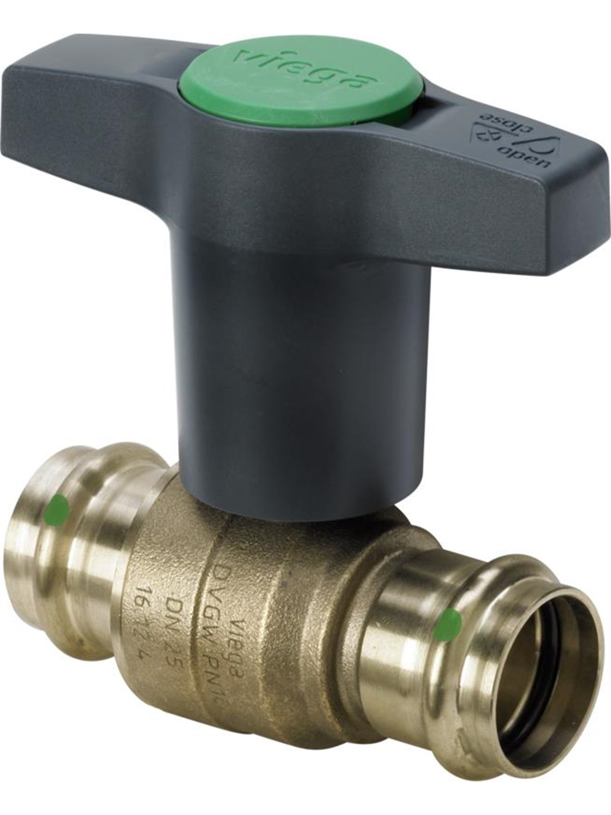 Viega Easytop ball valve 22 mm gunmetal