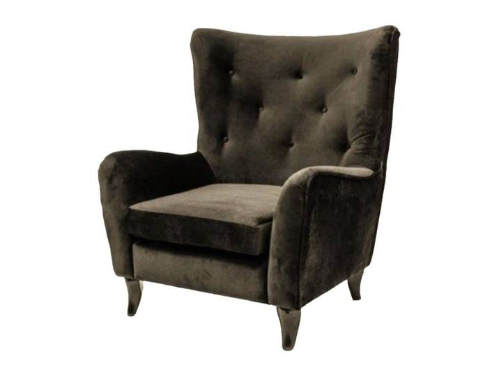 Xlmoebel Chesterfield-Sessel Blauer Samt-Sessel im Chesterfield-Stil für modernes Wohnen (Sessel), Hergestellt in Europa