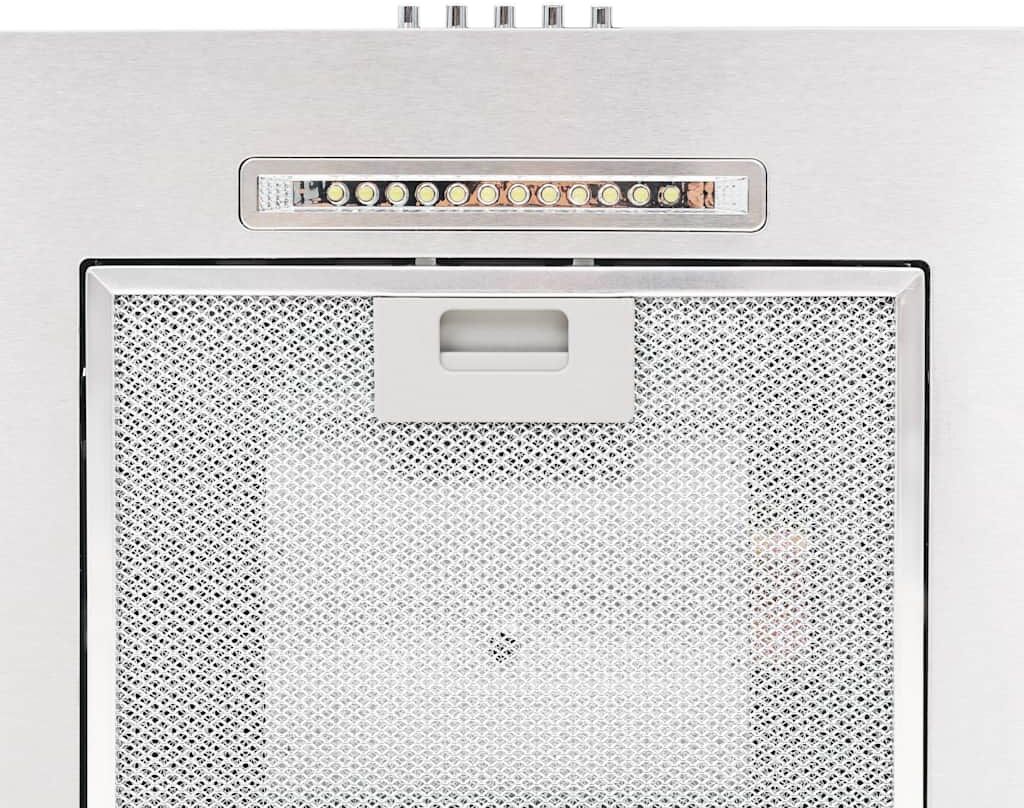 vidaXL Hotte murale 60 cm Acier inoxydable 756 m³/h LED