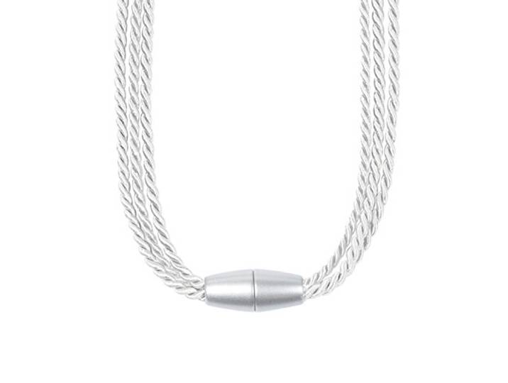 Raffhalter / Gardinen-Accessoire / Vorhangdekoration ARENELLA mit Spannweite 65cm (weiß)