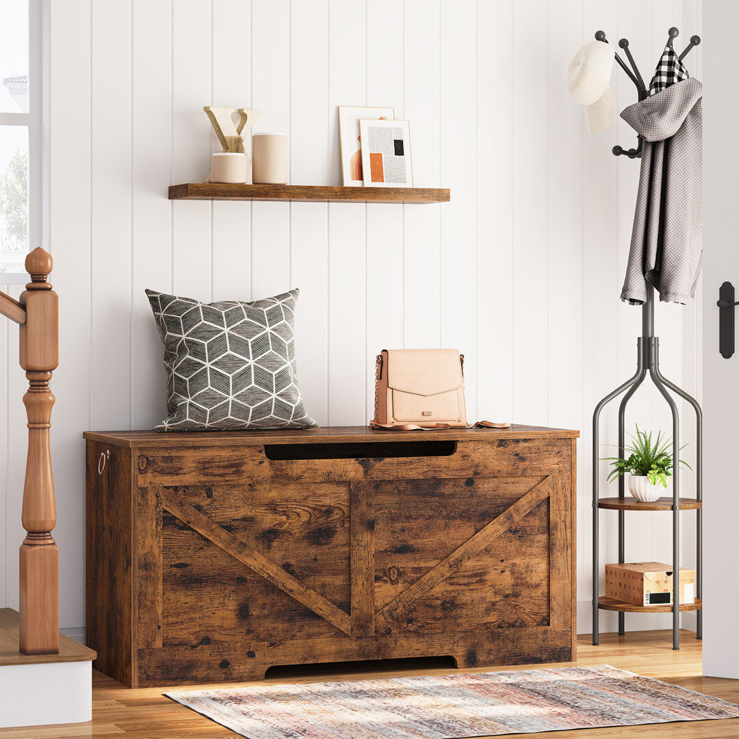 Union Rustic Tilstone Blanket Chest Dark Brown 50.5cm H X 100cm W X 40cm D