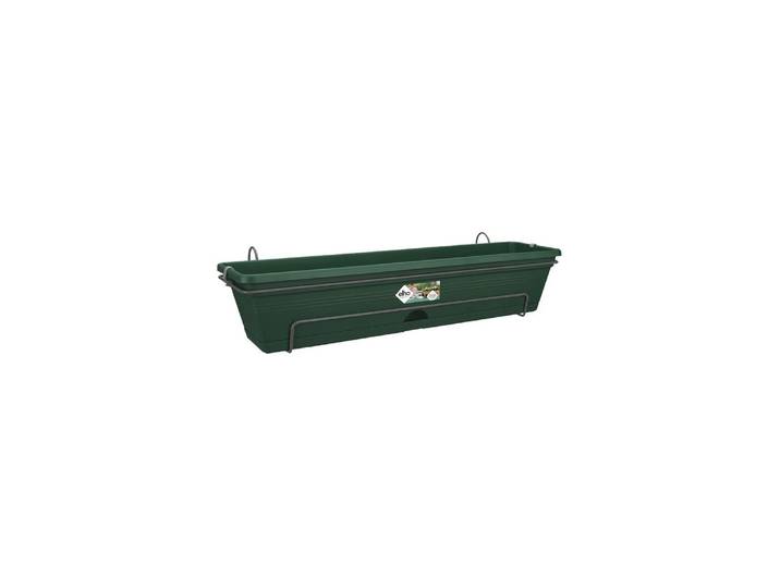 Blumentopf ELHO Green Basics Balkonkasten Allin1 70 cm , grün, B:68,5cm H:16,5cm T:26cm, Pflanzgefässe, Blumentopf