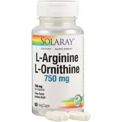 L-Arginin & L-Ornithin 500/250 mg Solaray 50 ST