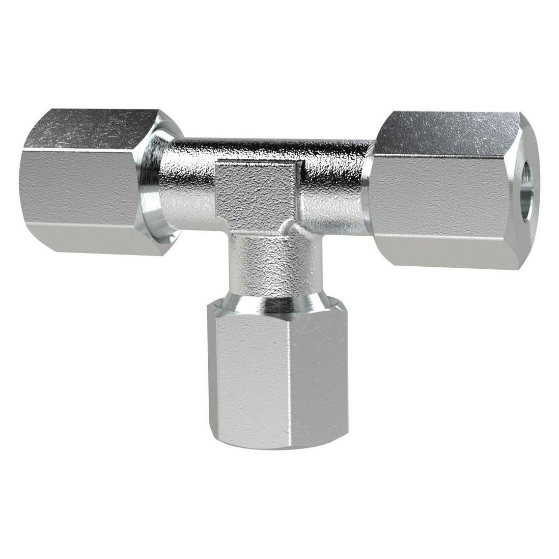 Riegler T-Verschraubung, Rohr-Aussen-Ø 25 mm, Stahl verzinkt (25 mm) (TV25SST)