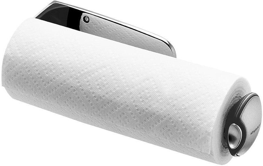 Küchenrollenhalter SIMPLEHUMAN "Küchenrollenhalter", silber (silberfarben), B:33,3cm H:12,5cm, Metall, Küchenrollenhalter, Küchenrollenhalter silberfarben Einheitsgröße