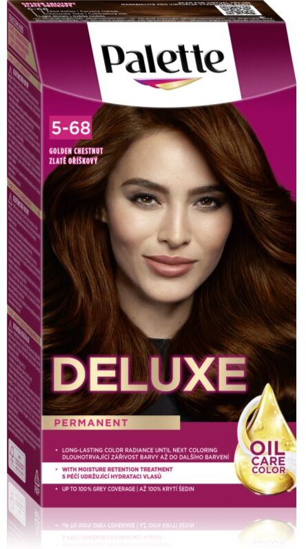 Schwarzkopf Palette Deluxe coloration cheveux permanente teinte 5-68 Golden Chestnut 1 pcs