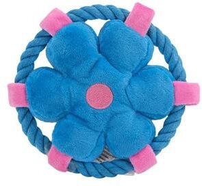 Inspired Finds Durable Rope Fetch Dog Toy For Chewing, Tug Play & Teeth Cleaning blue