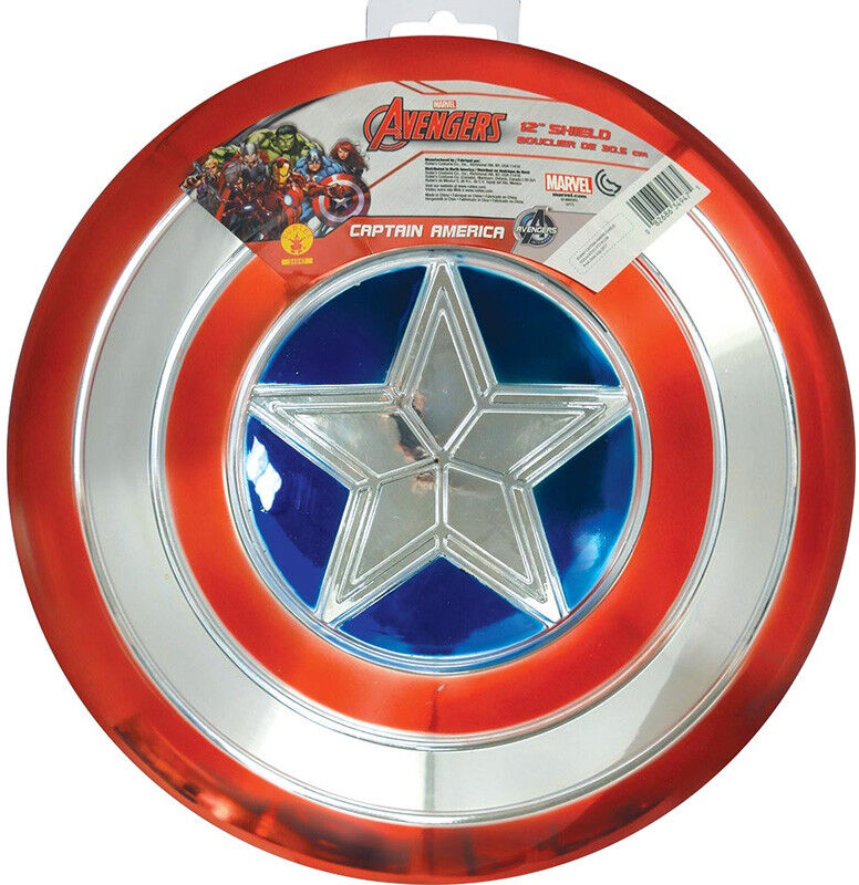 Bouclier en plastique metallisé Captain America 30 cm - Rubies