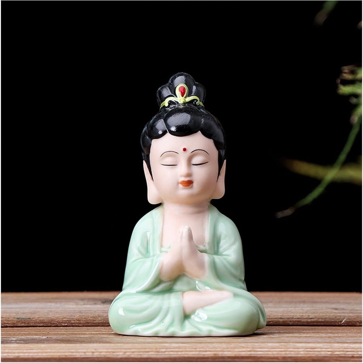 Handgemaakt Keramisch Boeddha Beeld Decoratief Ornament voor op Tafel