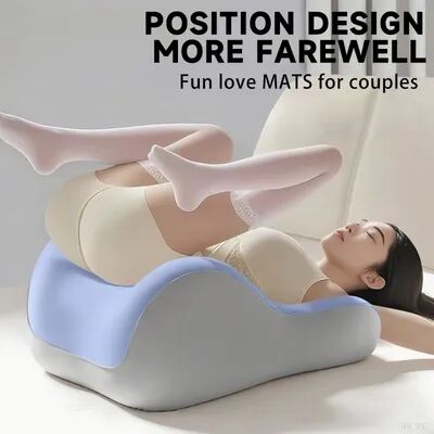 Youfap Market Adult Memory Foam Pillow, Couples Butt Cushion For Pregnant Women, Provides Intimacy Support blue