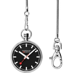 Mondaine A660.30316.20SBB Taschenuhr mit Kette Schwarz