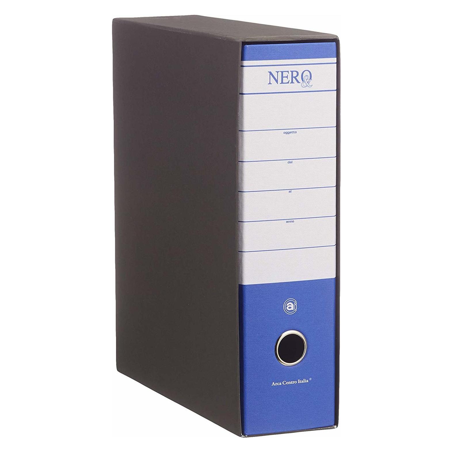 Brefiocart BLACK& A4 Ringbuch Schwarz, Blau (A4, 80 mm, 12 Stk.) (0201156BS)