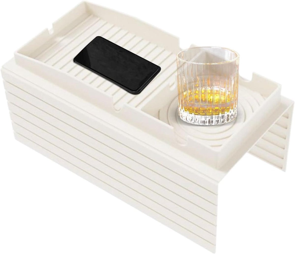 Bank Armleuning Dienblad - Sofa Organizer Plank - Antislip met bekerhouder