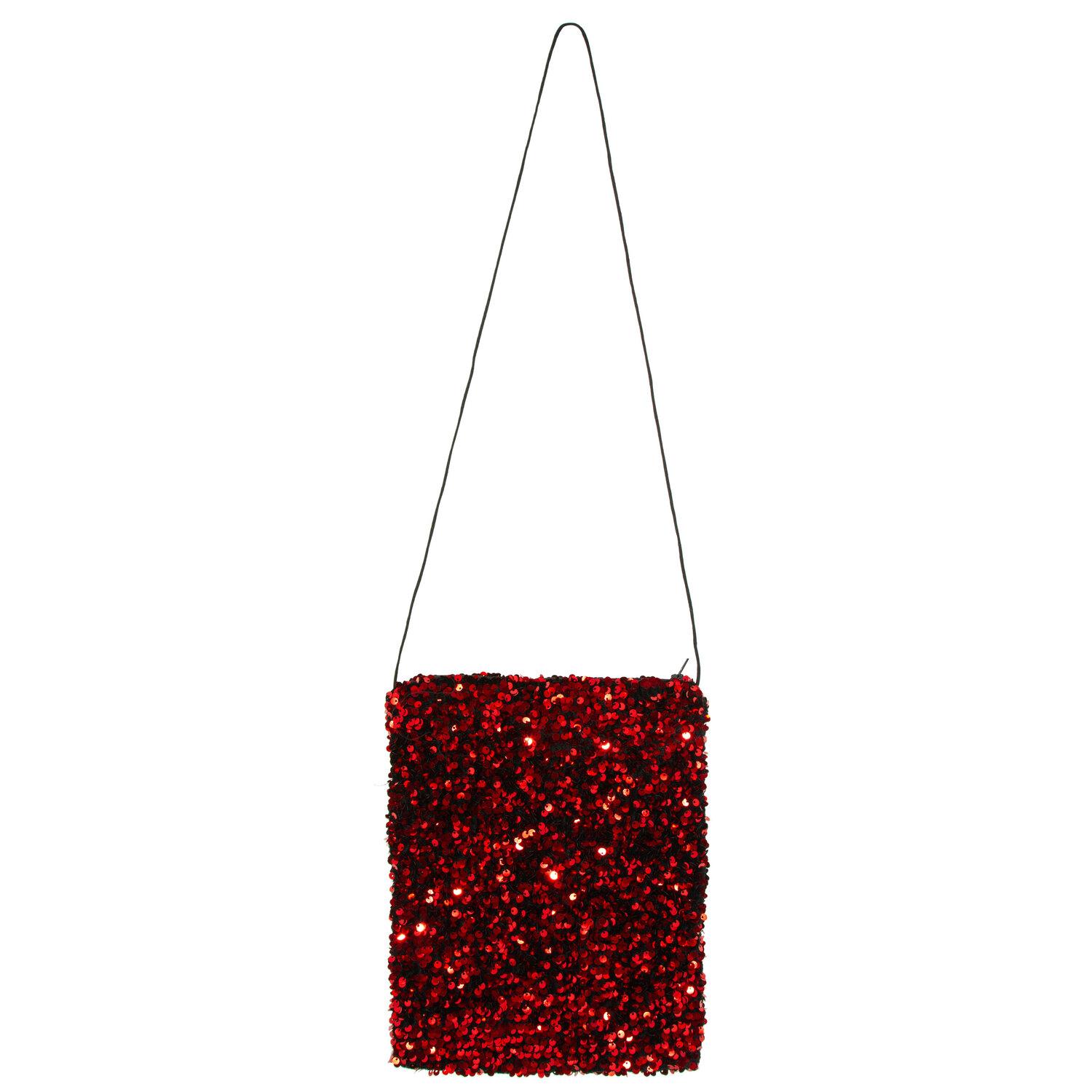 Tasche "Pailletten", rot