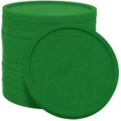 CombiCraft Ø29mm Kunststoff Wertmarken oder Pfandmarken - Dunkelgrün - 500 Stück