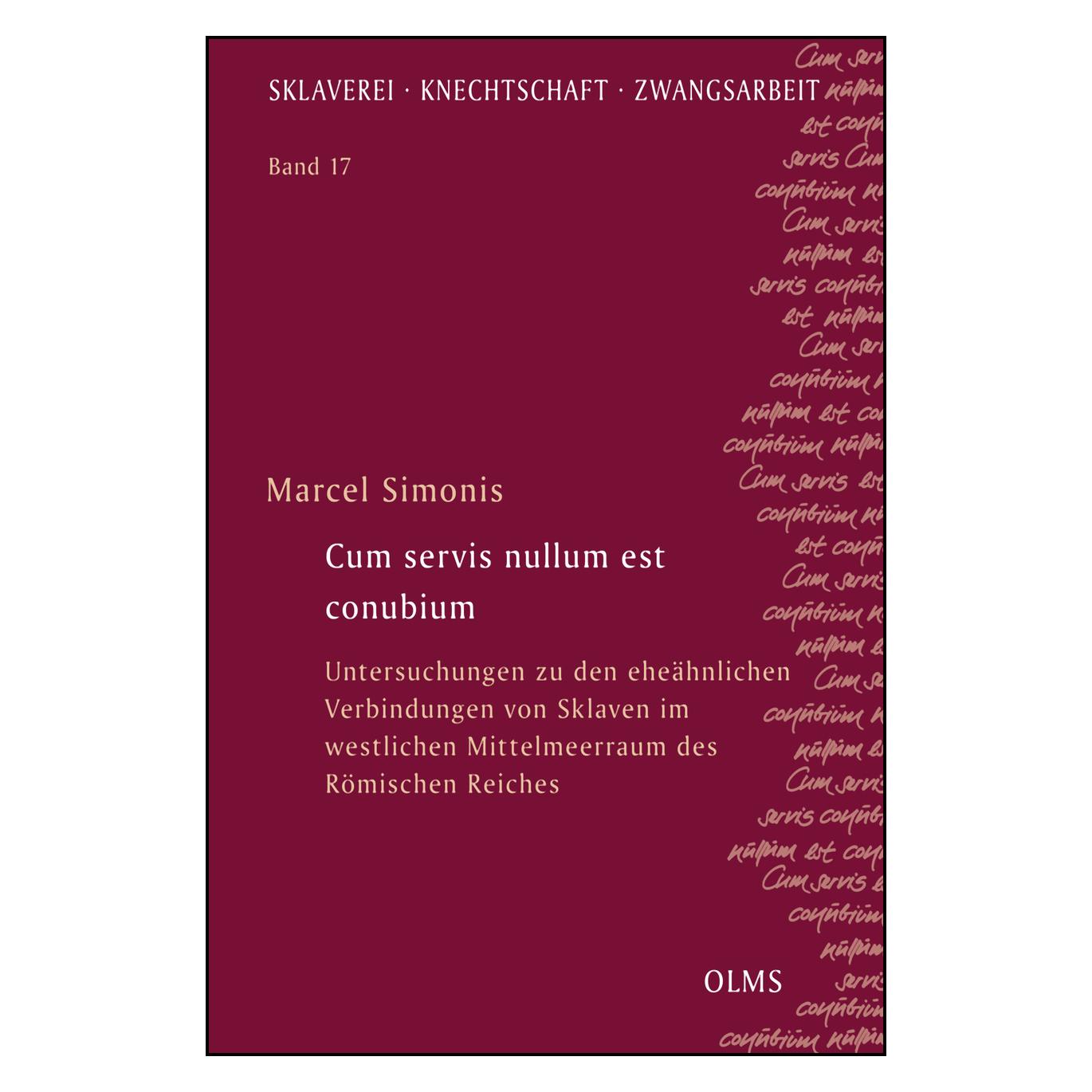 Olms Georg Cum servis nullum est conubium (Deutsch, Softcover, Marcel Simonis) (14614873)