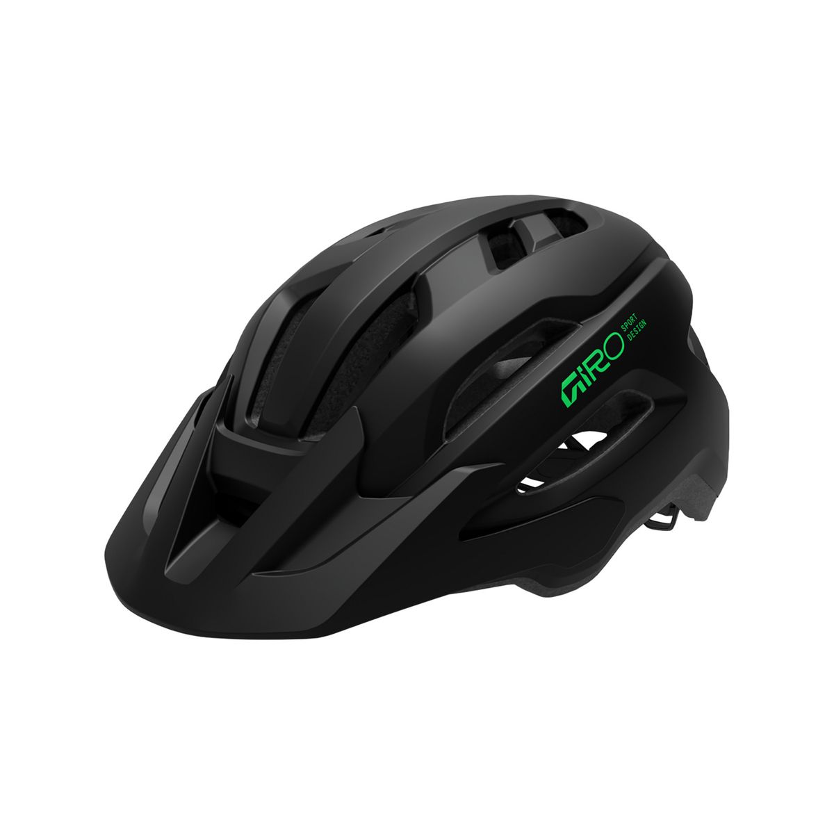 Giro Fixture II Y Fahrradhelm matte black/green OS 200349-001