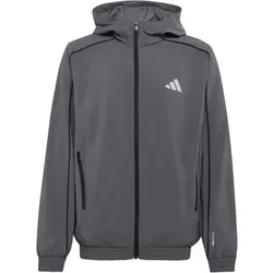 ADIDAS Kinder Kapuzensweat TECH APPAREL TRACK, Größe 140 in Grau Grau