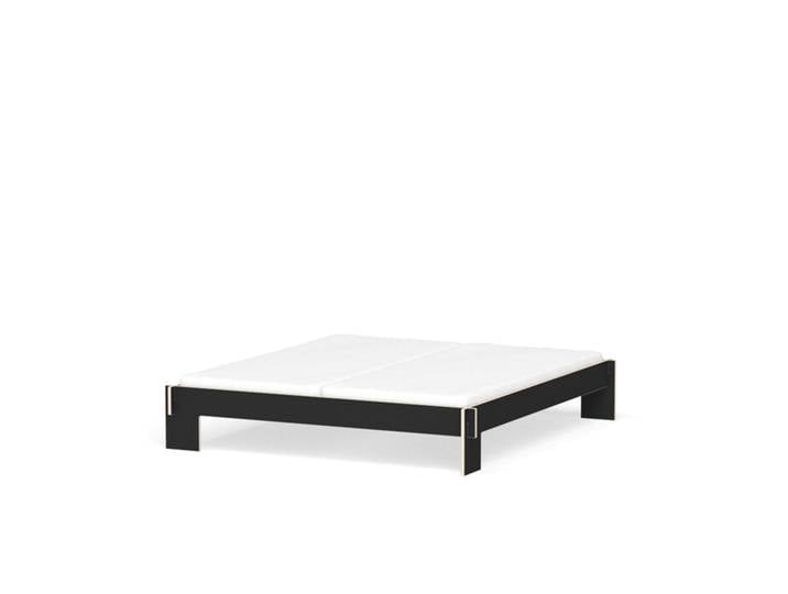 Nils Holger Moormann Bettgestell Siebenschläfer FU schwarz, Designer Christoffer Martens, 192.6x36.5 cm