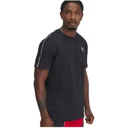 Under Armour, Herren, Sportshirt, UA Icon Hwt Tee Taping (M), Schwarz