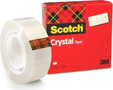 Scotch Crystal Klebefilm kristall-klar 19,0mm x 33,0m x 26,0mm 1 Rolle