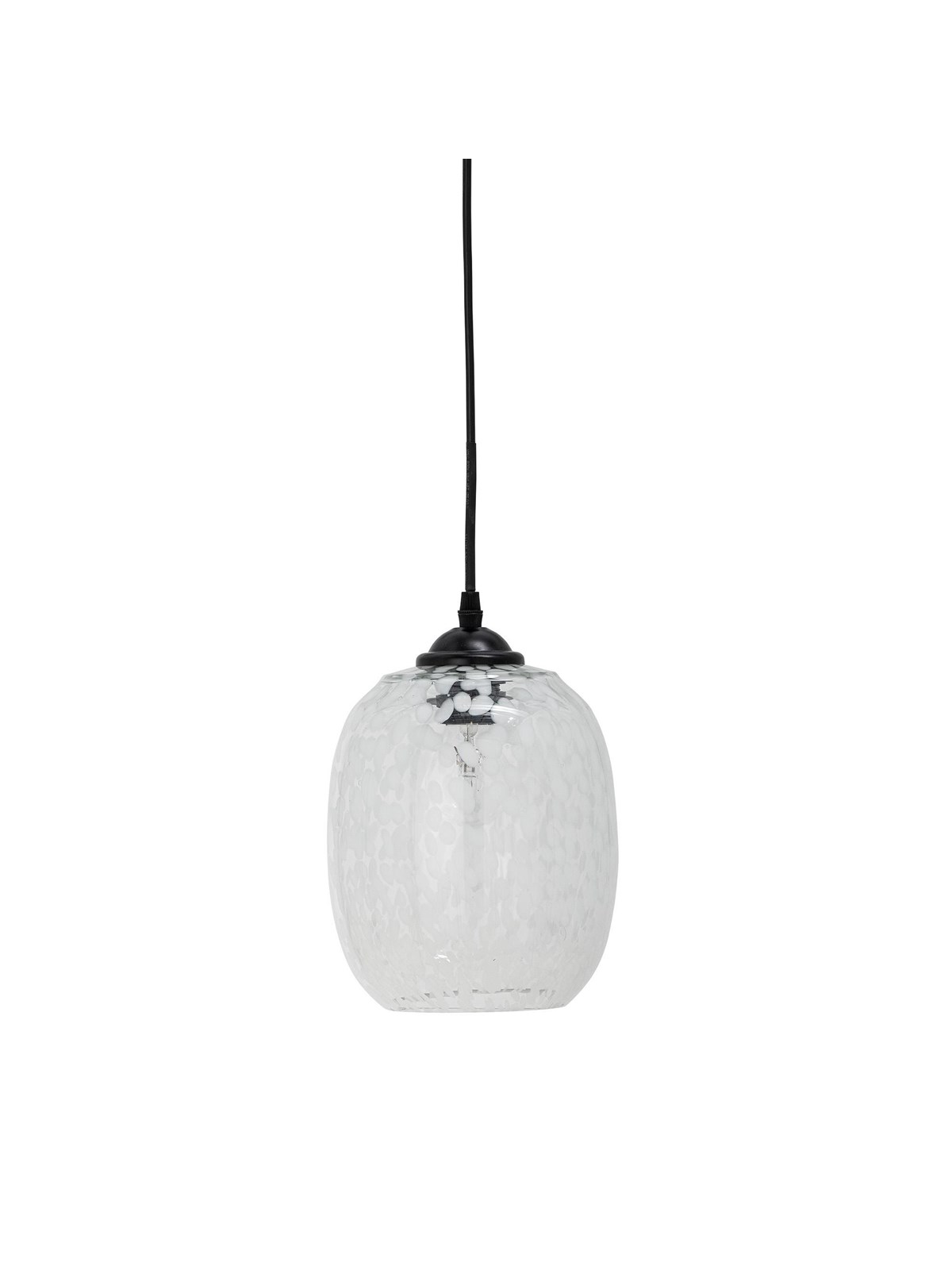 Bloomingville Gisele Pendelleuchte, Weiß, Glas
