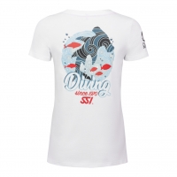 SSI Damen T-Shirt Round Neck SHARK DIVING - Gr. XL