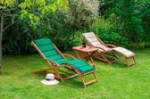 MERXXHANDELS Copa Cabana Set 5tlg 2 Liegen Kissen Hocker 50x50cm 09223731