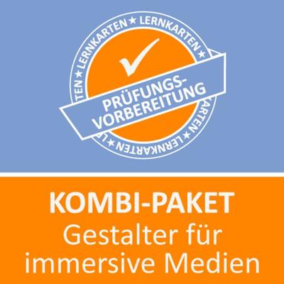 Kombi-Paket Gestalter für immersive Medien - Lernkarten, Set von , Princoso, 978-3-96159-982-0