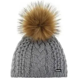 EISBÄRLI EISBÄR Kinder Mütze Afra Lux kids, Größe 55 in Grau Grau